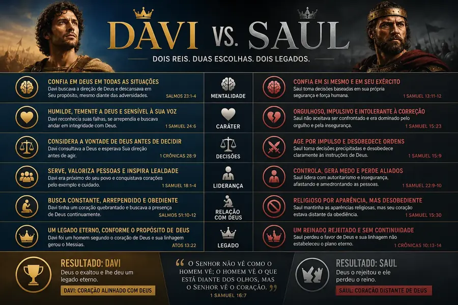 Comparativo Davi vs. Saul