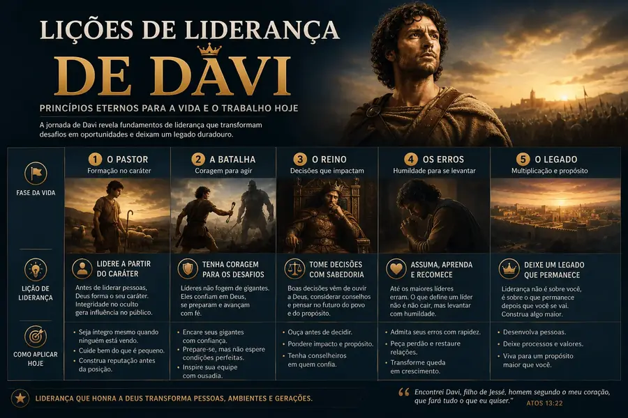 Lições de Liderança de Davi