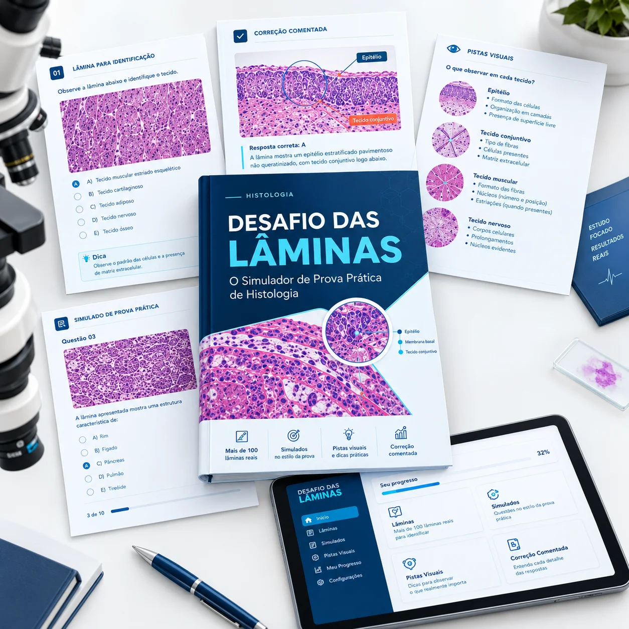 Desafio das Lâminas — mockup do produto